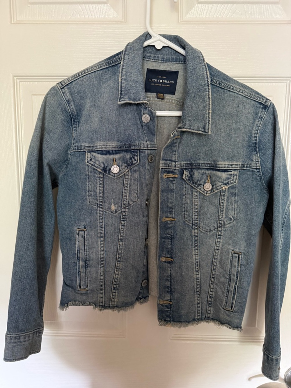 Lucky Brand Light Wash Blue Denim Jean Jacket